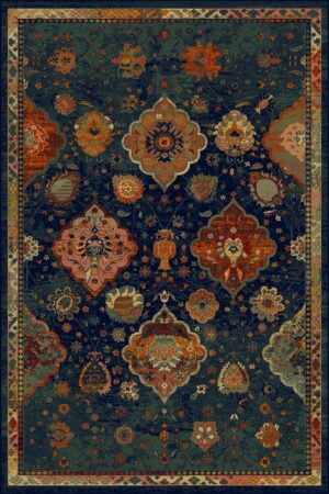 Dywan Polonia Abrash Navy