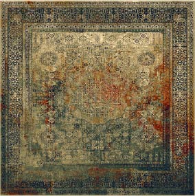 Dywan Omega Mamluk Szmaragd Kwadrat